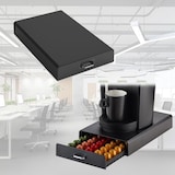 thumbnail of BRASQ Capsulehouder voor Nespresso Capsules - Opbergbox met Lade - 50 Cups - Koffiecups houder Zwart