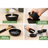 thumbnail of Anrührbecher Gips Mischbecher Schwarz 4 Stück 150 mm Durchmesser Zylindrisch