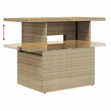 thumbnail of vidaXL 6-tlg. Garten-Sofagarnitur mit Kissen Beige Poly Rattan Akazie