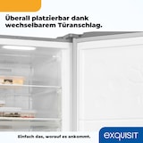 thumbnail of Exquisit Gefrierschrank, Tiefkühlschrank, Kombigerät, Kühlfunktion, 380 Liter, Schnellgefrieren, Schnellkühlen, GS5380-NF-H-050D inoxlook