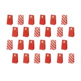 thumbnail of Adventskalender Tüten zum Befüllen 8x6,5x18cm Papier Set Rot