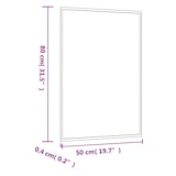 thumbnail of vidaXL Wandspiegel 50x80 cm Glas Rechteckig