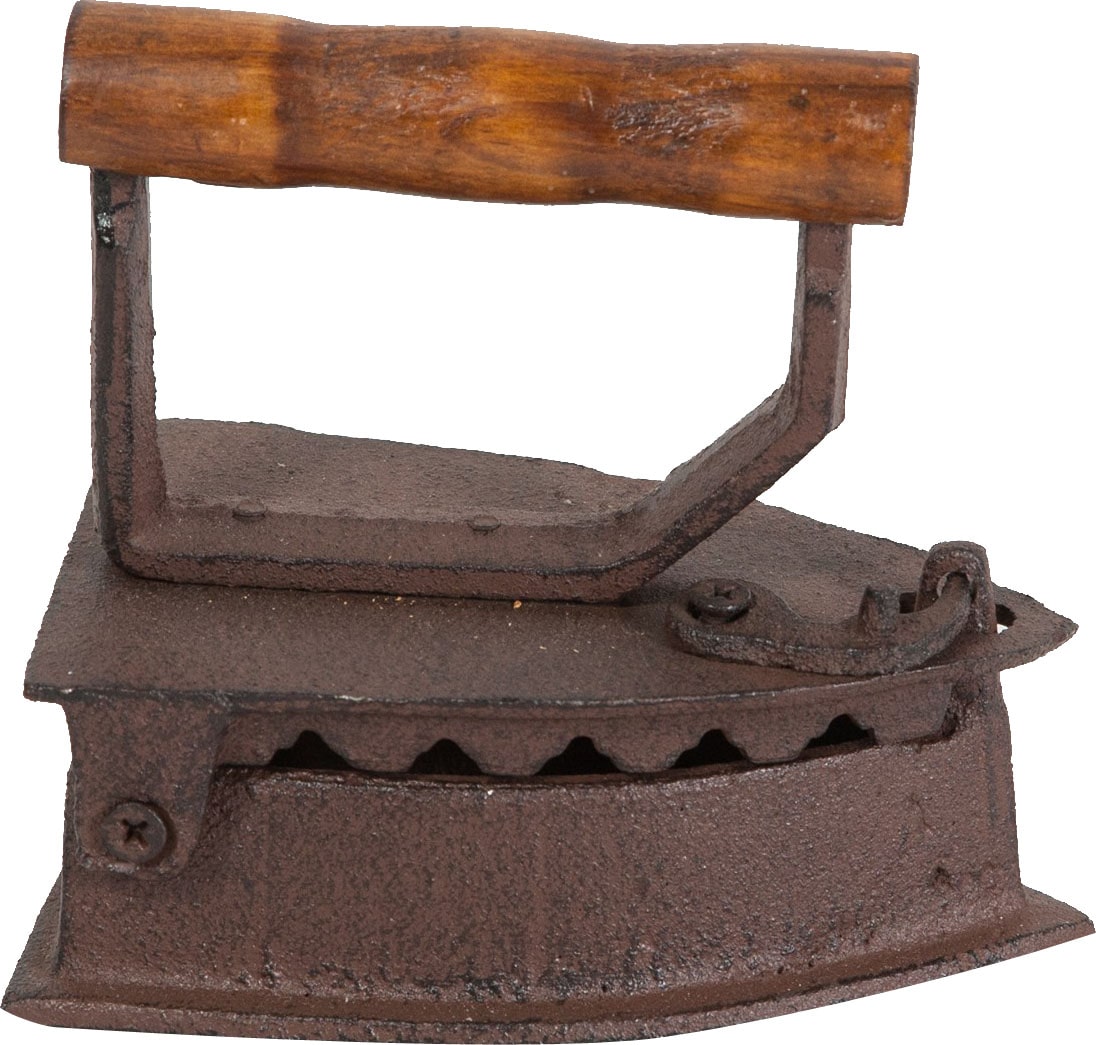 BISCOTTINI Bügeleisen aus gusseisen mit antikiertem rost-finish l14,5xpr9xh13 cm 9x14.5x13 cm
