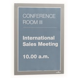 thumbnail of DURABLE DURAFRAME DIN A4 Inforahmen Selbstklebend, Magnetisch Silber Hartfolie 487223 23,4 (B) x 0,6 (T) x 32,6 (H) cm 2 Stück