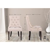 thumbnail of Esszimmerstuhl Aberdeen Stoff creme/antik