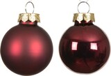 thumbnail of 16 Weihnachtskugeln Glas 3,5cm matt & glänzend Christbaumkugeln Weihnachtsbaumkugeln Christbaumschmuck Weihnachtsbaumschmuck Uni Ochsenblut
