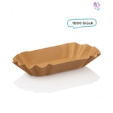 thumbnail of Pappschalen Pommesschalen groß 1.000 Stk, to go, take away, biologisch abbaubar, nachhaltig, kunststofffrei