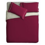 thumbnail of IPERSAN Parure Copripiumino Double-Color in 100% puro cotone, 1 Piazza, tinta unita,  Bordeaux/Panna