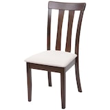 thumbnail of Set di 6 sedie da pranzo HWC-G46, sedia da cucina Sedia, tessuto/tessuto legno massiccio ~ struttura scura, beige