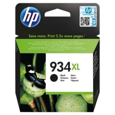 Originele Hp inktcartridge Nº934 Xl hoge capaciteit/zwart