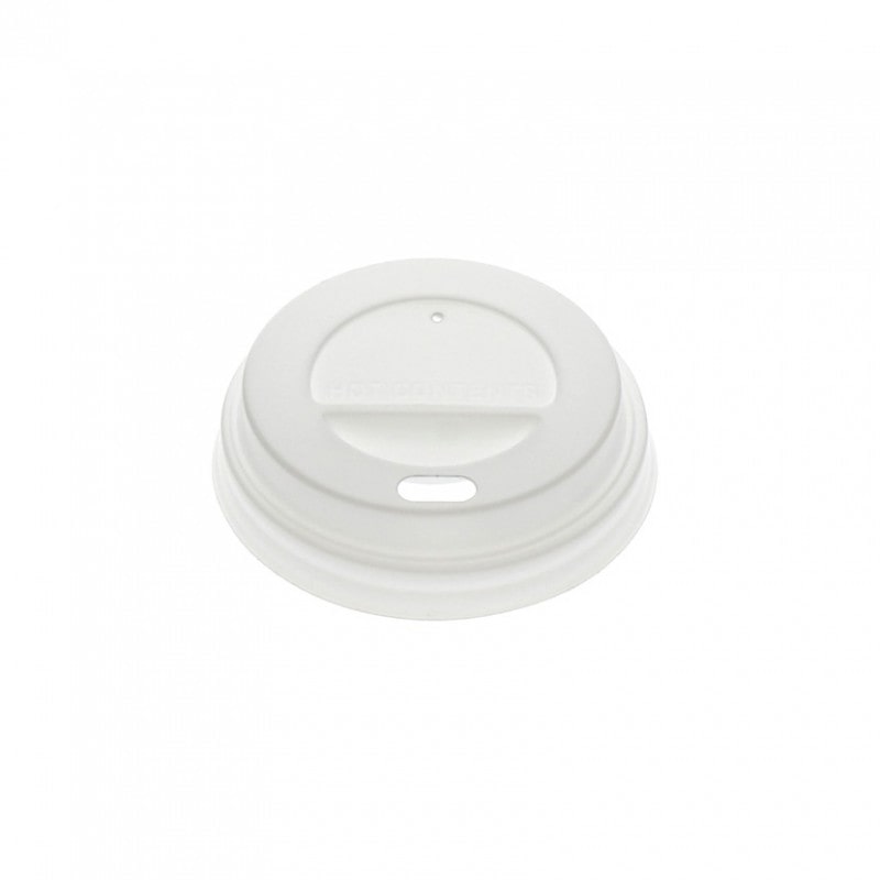 50 Uds. Tapa travel blanca para vaso café (6Ø)  Ref TPTV0004