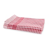 thumbnail of 5er Set Geschirrhandtuch aus 100 % Baumwolle, kariert, rot-weiß, 50/70 cm