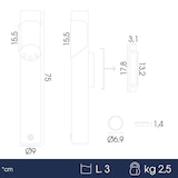 thumbnail of Danieli Store | Cenicero de pared para exterior en acero | Cenicero de pared con llave de seguridad | 3 L