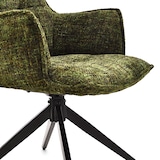 thumbnail of Esszimmerstuhl / Drehstuhl Tavaro Stoff grün hjh LIVING