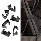 thumbnail of tectake divano prendisole in alluminio e rattan - marrone misto - 403424
