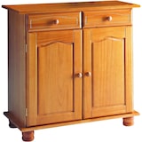 thumbnail of credenza 2 ante e 2 cassetti, pino massiccio, Moblit, serie Canet, misure: (86x88x42) cm (altezza/larghezza/profondità), colore miele