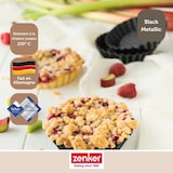 thumbnail of Lot de 6 moules à tartelettes 10 cm Zenker Black Metallic