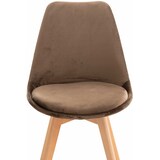 thumbnail of Silla Linares En Estilo Nórdico Marrón oscuro/Terciopelo