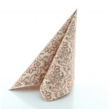 thumbnail of Sovie HORECA Serviette Cleve in braun aus Linclass® Airlaid 40 x 40 cm, 50 Stück - Ornamente Schnörkel