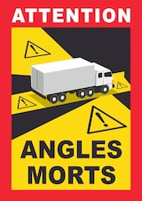 thumbnail of Angles Morts Schild A3 Rückseite selbstklebend