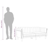 thumbnail of vidaXL Sofa 2-Sitzer Dunkelgrau Samt
