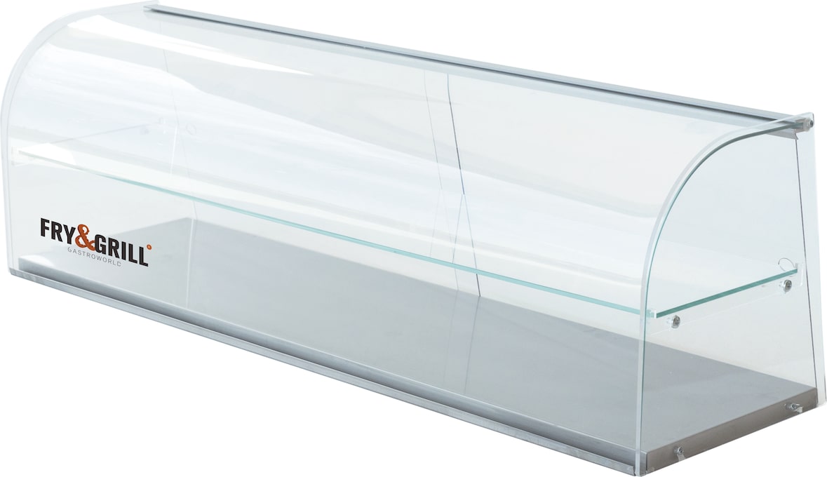 Fry&Grill, Vitrina de vidro curvo 2 níveis, Curva 2P, 211082