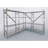 thumbnail of Scaffalatura in acciaio inox a norma HACCP per alimenti cm. 110x50x150h