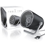thumbnail of CSL - USB Ventilator mini - Tischventilator klein - Schreibtischventilator sehr leise - Desk Fan - 2 Geschwindigkeiten - per Touch regelbar