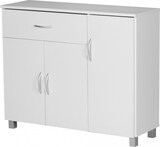 thumbnail of WOHNLING Sideboard 90x75 cm Kommode Anrichte 3 Türen 1 Schublade kleiner Schrank