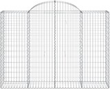 thumbnail of vidaXL Gabionen mit Hochbogen 13Stk. 200x50x140/160cm Verzinktes Eisen