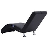 thumbnail of vidaXL Massage-Chaiselongue mit Kissen Schwarz Kunstleder