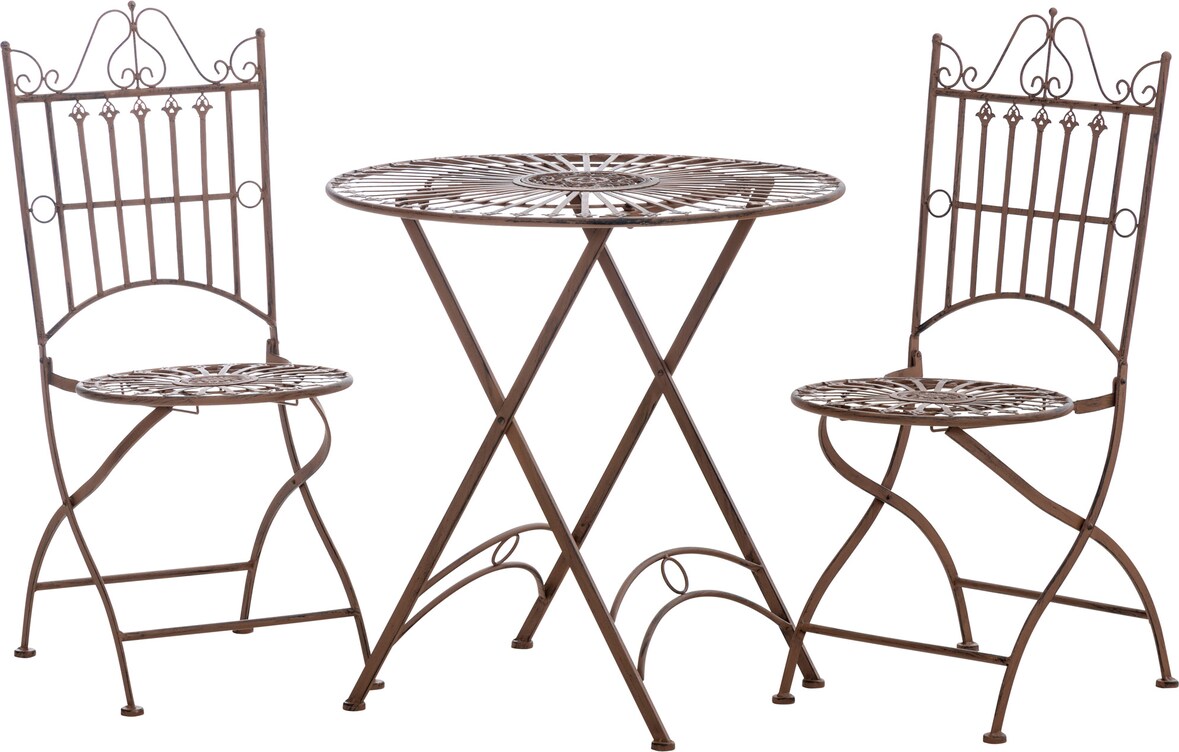 Bistro set Tegal antiek bruin