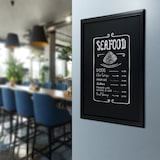 thumbnail of Securit® Wandtafel "Universal" – Schwarz lackierte Holzoberfläche – Montageset inklusive – 70x90cm