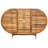 thumbnail of Ensemble à manger d extérieur pliable 7pcs Bois d acacia solide