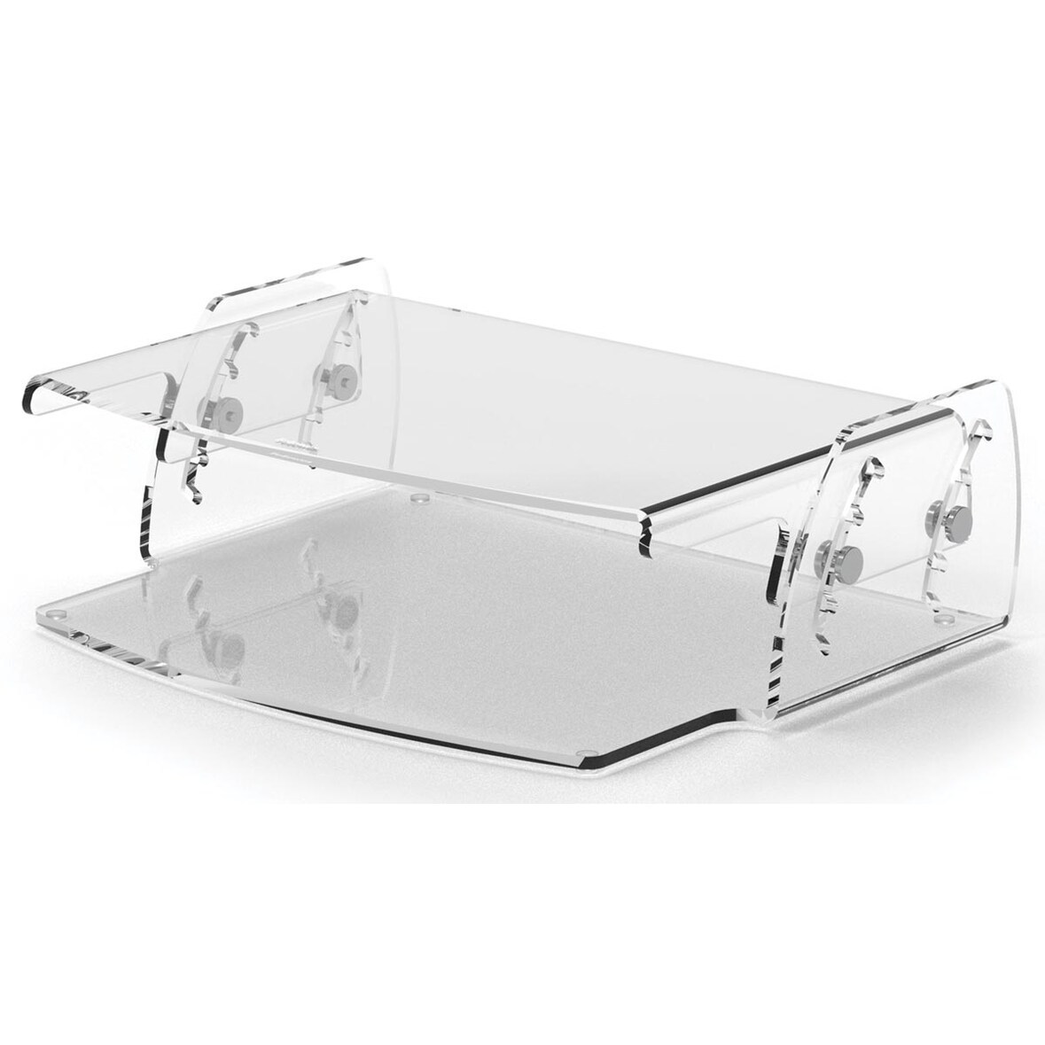 Monitorständer Clarity Series höhenverstellbar Acryl farblos klar