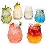 thumbnail of 6er Set Tiki Cocktailgläser 47cl aus Glas mit Relief - 1003165