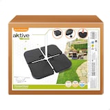 thumbnail of Aktive Garden Soporte parasol rellenable cuadrado 4 piezas