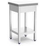 thumbnail of Bloco de corte com balastro em fibra branca com prateleira 400x400x900 mm. N.º de referência: 030152