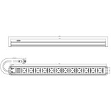 thumbnail of BACHMANN stekkerdoos 12x geaard contact, met schakelaar, 2 m