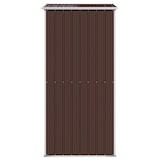 thumbnail of Helloshop26 - Gartenhaus Geräteschuppen Geräteschuppen robust dunkel 192 x 108 x 223 cm verzinkter Stahl braun 02_0022316