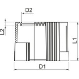 thumbnail of OBO Bettermann Rohrendtülle 129 TB PG36 2044536