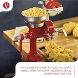 thumbnail of Victoria Mulino Grano Manuale in Ghisa per Macinare Caffè, Mais, Avena,  Regolabile, VIC-30032, Rosso