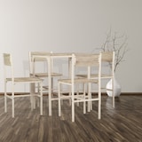 thumbnail of Set Tavolo Bar Con 4 Sedie Mod. PORTOFINO colore beige e rovere chiaro by Yelloo