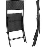 thumbnail of tectake Conjunto de ratán Trevi  negro - 403196