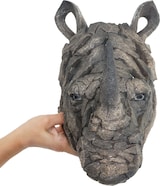 thumbnail of Décoshop26 - Dekorative Nashornkopf-Wandtrophäe aus Polyresin für den Innen- und Außenbereich 26 cm 04_0008615