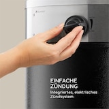 thumbnail of Goldflame Deluxe Terrassenheizstrahler 36.000BTU/11kW mobil Edelstahl Schwarz