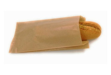 Bolsa Papel Antigrasa Kraft 140+70X280MM