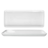 thumbnail of 2x ANNA Kuchenplatte weiß rechteckig aus Porzellan - 161881