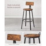 thumbnail of Helloshop26 - Conjunto de 4 banquetas altas com encosto ideais para cozinha estrutura em aço altura do assento de 73 cm fácil 12_0006198