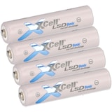 thumbnail of 4x XCell Micro AAA Akku LSD Basic Ni-Mh 1,2V 800mAh Tray low self discharge